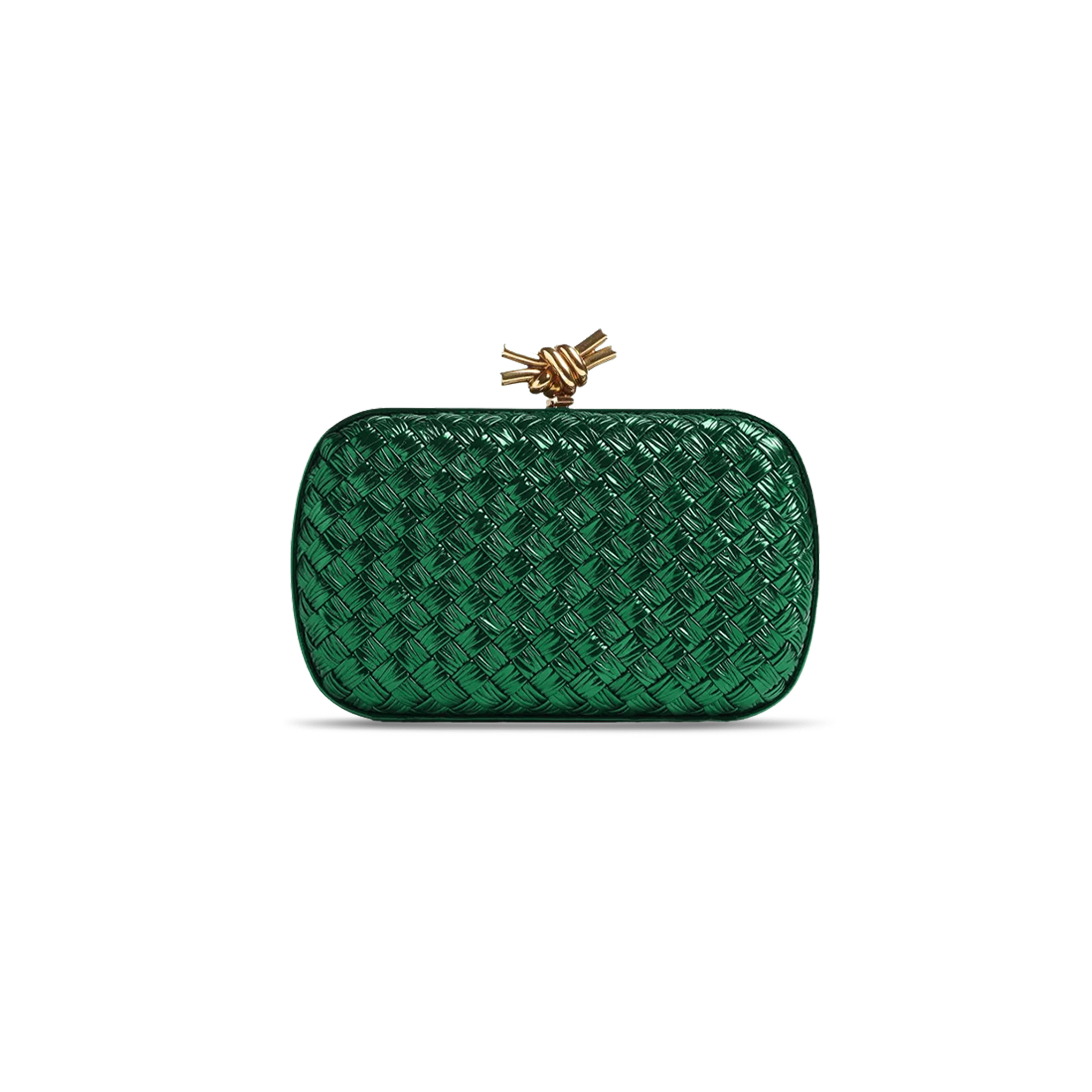 bo*te*ga Ve*ne*ta knot minaudiÈre clutch 717622v3aa12310 (20.5*12.5*6cm)